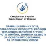 Права цивільних осіб, позбавлених особистої свободи внаслідок збройної агресії проти України, зниклих безвісти за особливих обставин, та членів їх сімей Права цивільних осіб, позбавлених особистої свободи внаслідок збройної агресії проти України, зниклих безвісти за особливих обставин, та членів їх сімей